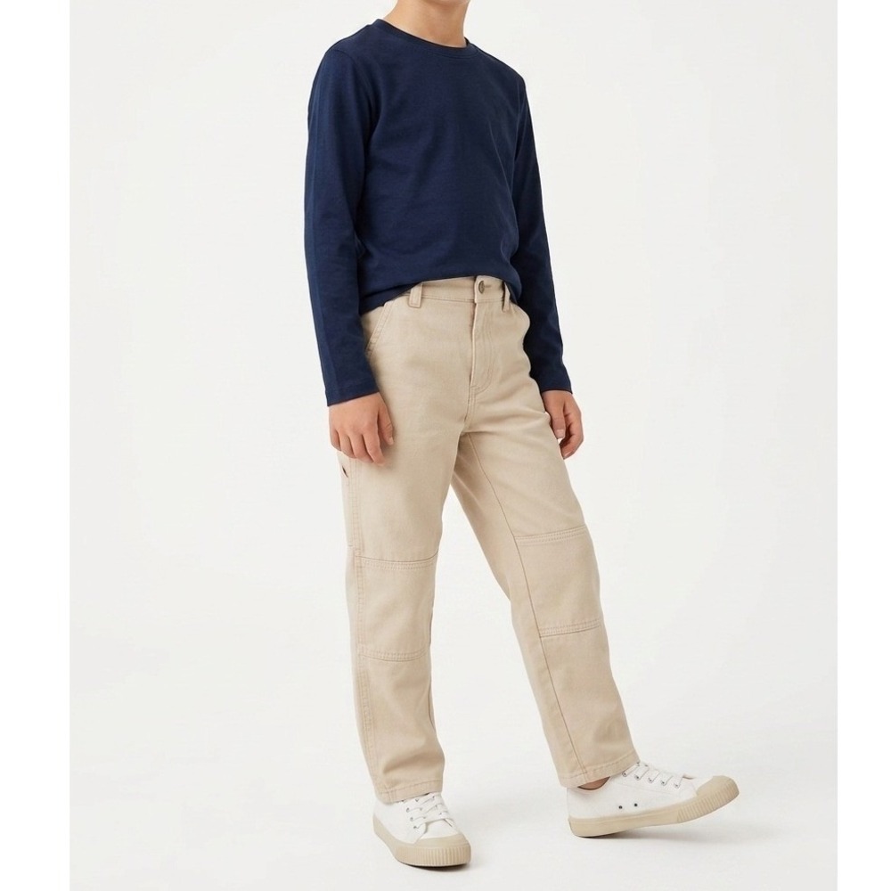 U.S. Polo Assn.‎ Kids Beige Pants Double Knee Utility Style Size 14